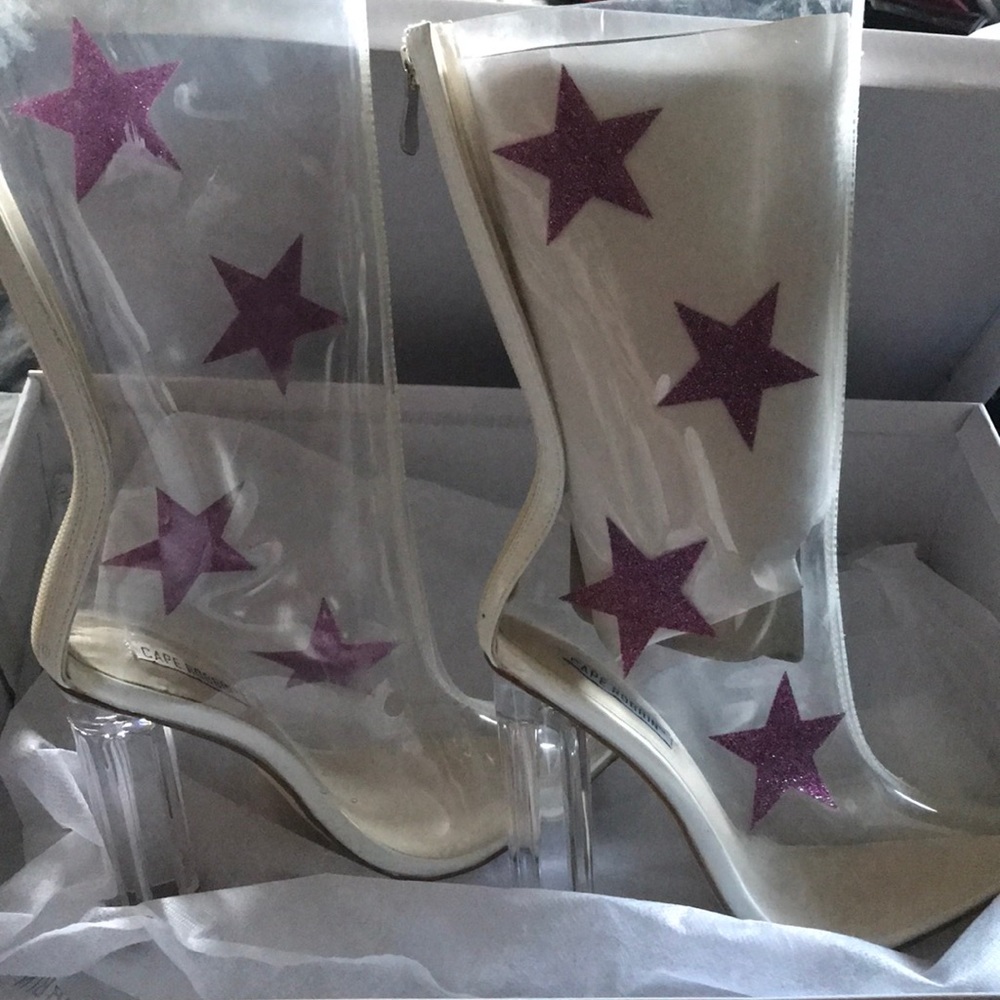 Clear/glass Boots